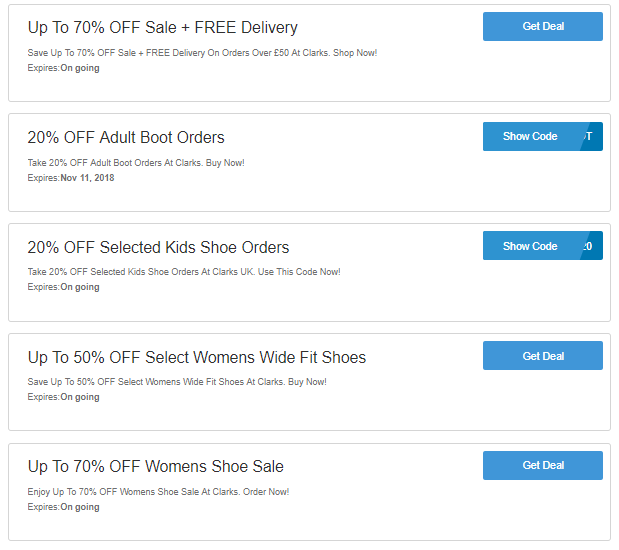 الكابوس clarks voucher code 