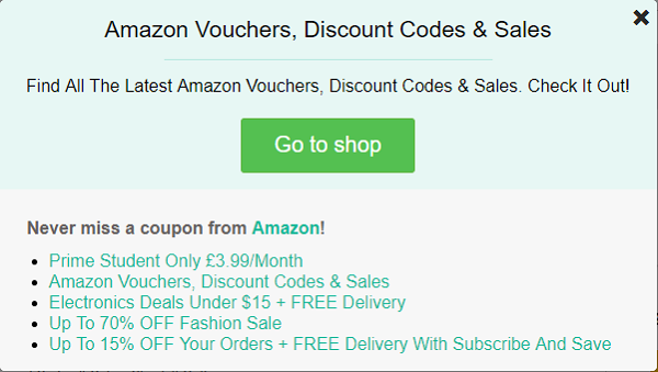Amazon discount voucher code