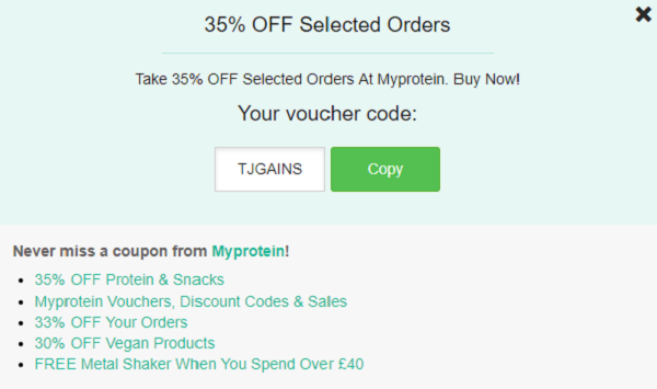 Myprotein discount code