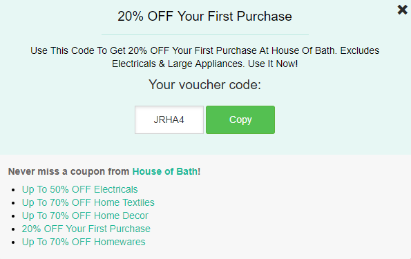 House Of Bath discount code