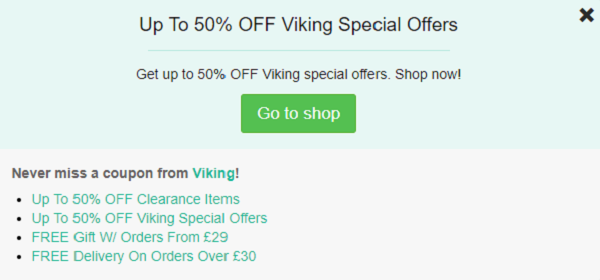 Viking voucher code