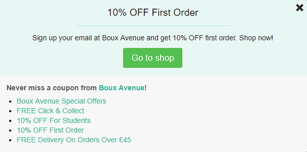 Boux Avenue discount code