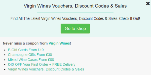 Virgin Wines voucher