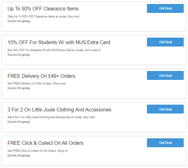Joules discount codes