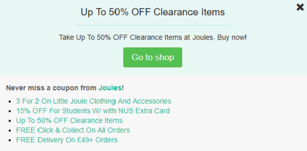 Joules discount code