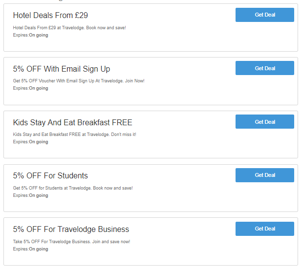 Travelodge discount codes