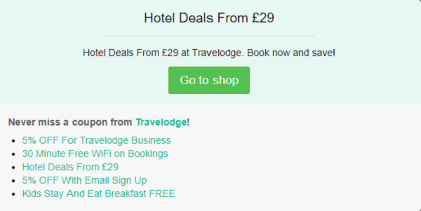 Travelodge discount code