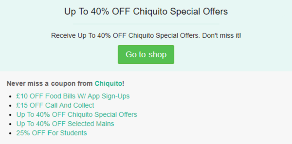 Chiquito voucher