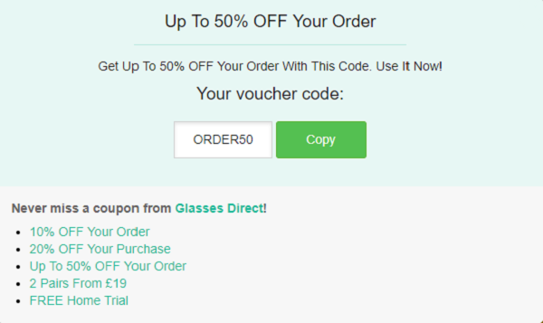 Glasses Direct discount code