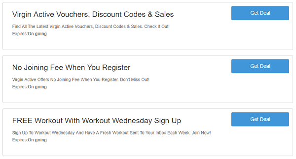 Virgin Active discounts