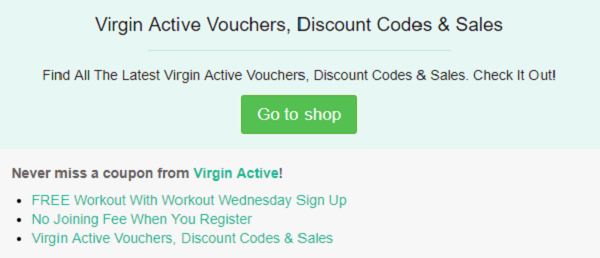 Virgin Active discount