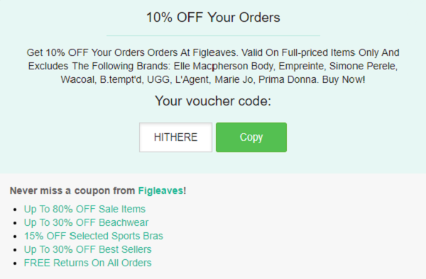 Figleaves discount code