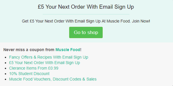 Muscle Food discount code