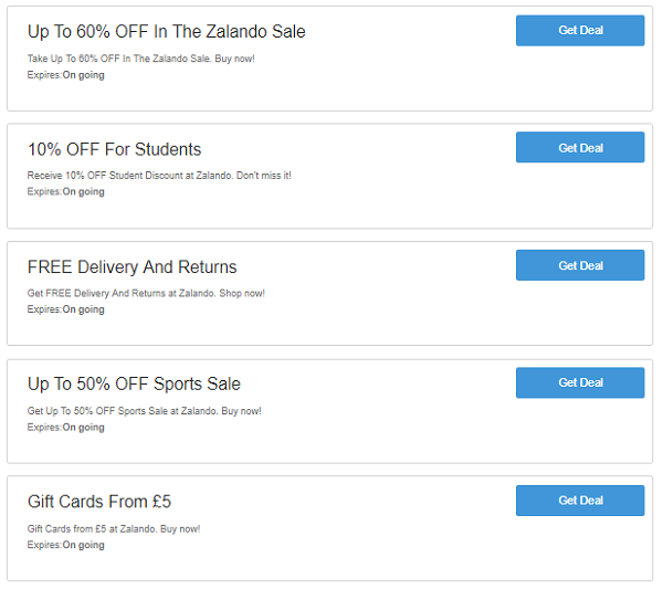 Zalando discount codes