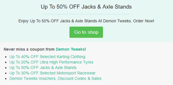 Demon Tweeks discount code