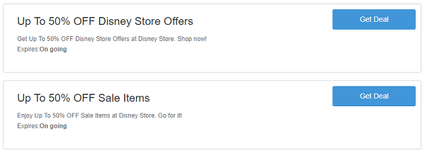 Disney Store discount codes