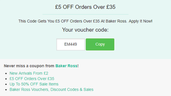 Baker Ross discount code