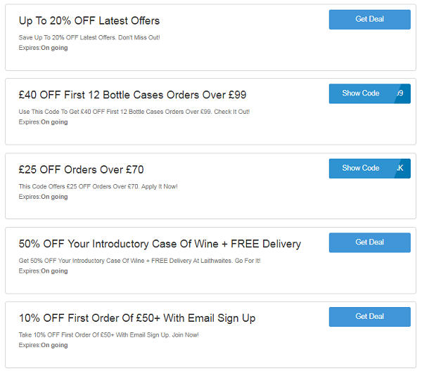 Laithwaites discount codes