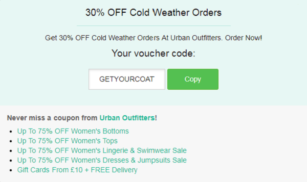 Urban Outfitters discount code