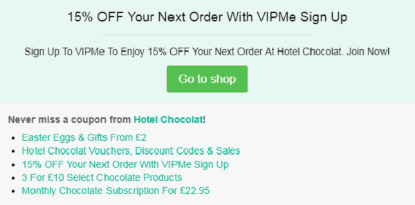 Hotel Chocolat voucher code