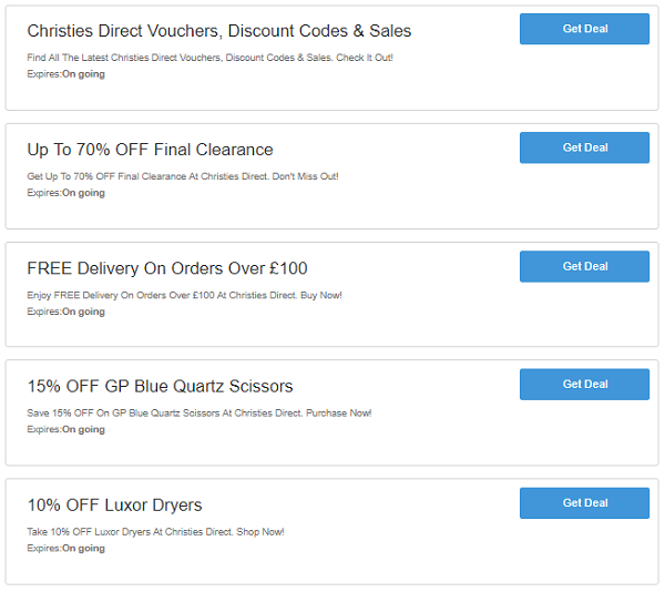 Christies Direct discount codes
