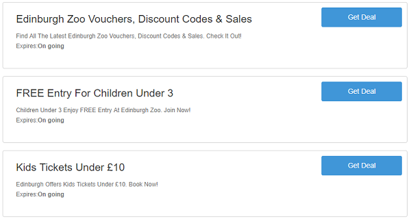 Edinburgh Zoo Discount Codes Vouchers In 10 2021 2 For 1