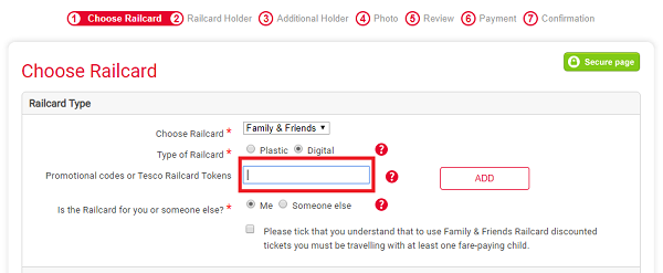 Family & Friends Railcard discounts