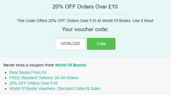 World of Books discount code