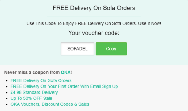 OKA discount code