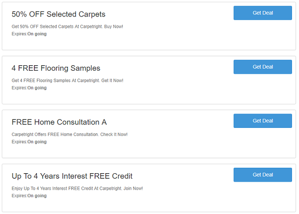 Carpetright discount codes