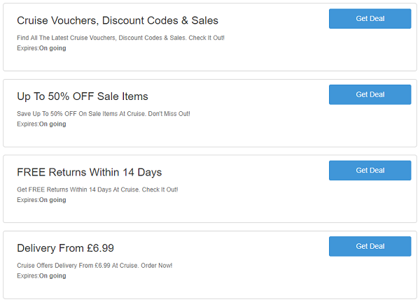 Cruise discount codes