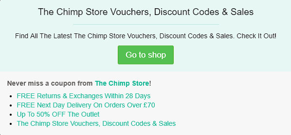 The Chimp Store discount code