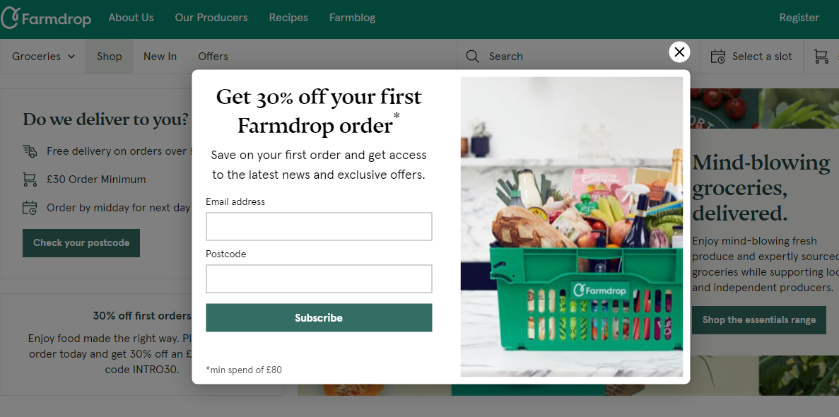 Farmdrop discount code