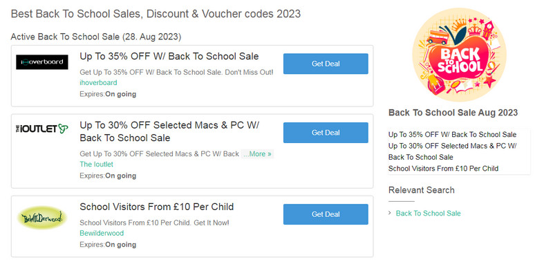 Paylessvouchercodes Launches New Back To School Vouchers For Teachers and Students Coupons & Promo Codes
